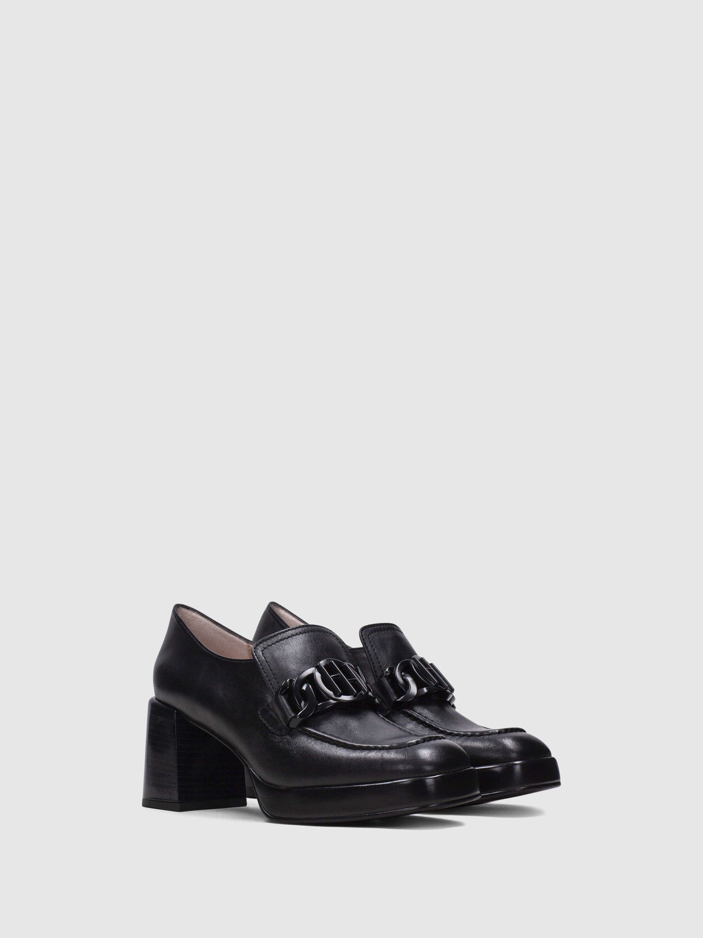 Hispanitas Sapatos com Apliques em Preto